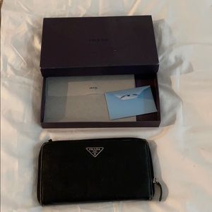 Zip around Prada Wallet